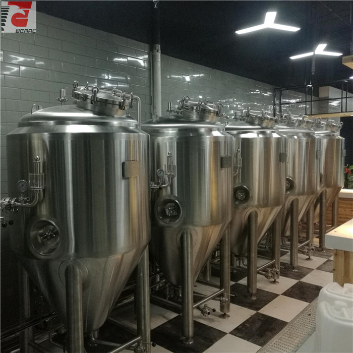 Belgium 2 vessels craft beer making brewery equipment ZXF